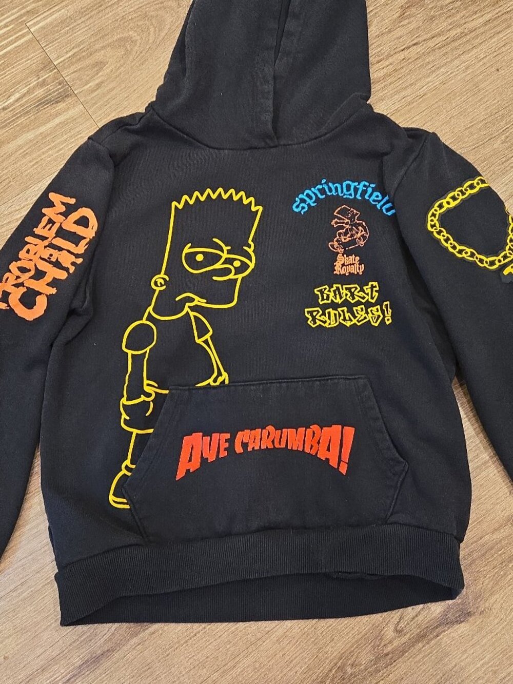 Vintage Kids The Simpsons Problem Child Bart Simpson Hoodie